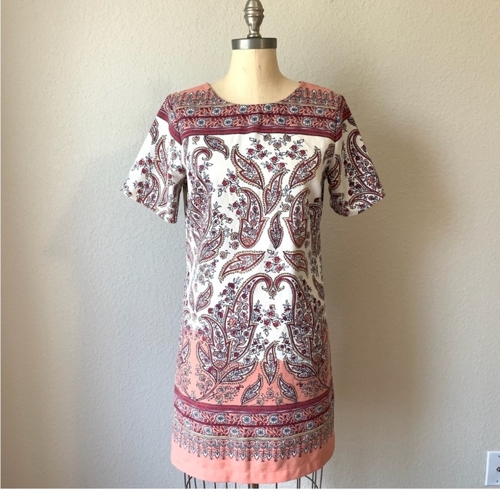 ABERCROMBIE & FITCH PINK PAISLEY DRESS